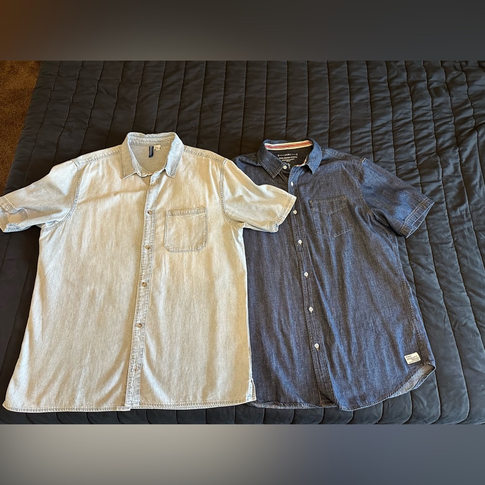 Bundle (2) Jean shirts